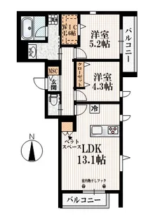M Condo【1階】の間取り