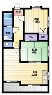コスモスA【2階】の間取り