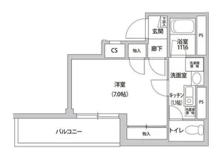 東京都港区東麻布2【マンション】の間取り