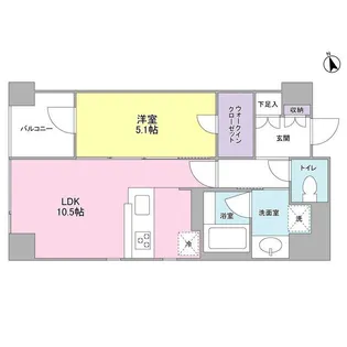 東京都中央区日本橋馬喰町2【マンション】の間取り