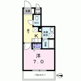 東京都杉並区上高井戸1【マンション】の間取り
