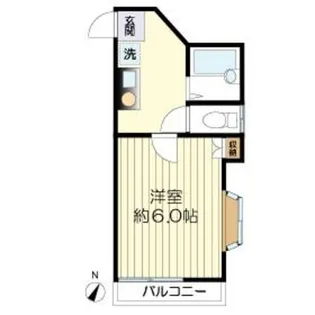 パラスト百合ヶ丘【2階】の間取り