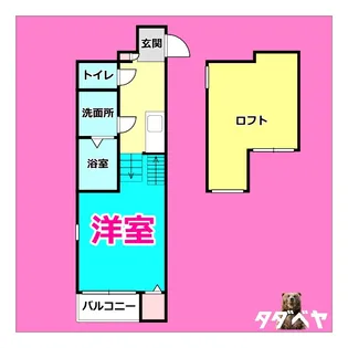 スカイヴィラージュ八田【1階】の間取り