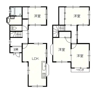 高知県高知市介良乙【一戸建】の間取り