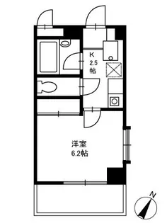 ハイシティ弁天【2階】の間取り