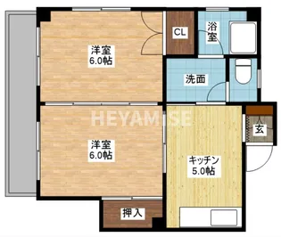 ハイツ小峰【2階】の間取り