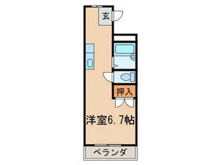プラザコレージュ【1階】の間取り