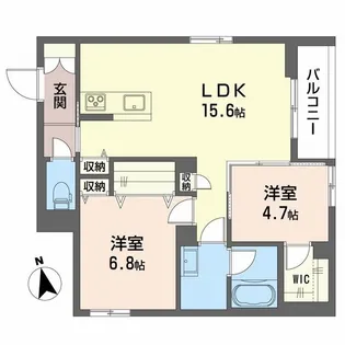 ShaMaison神通町【1階】の間取り