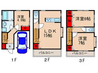 埼玉県新座市野火止8【一戸建】の間取り