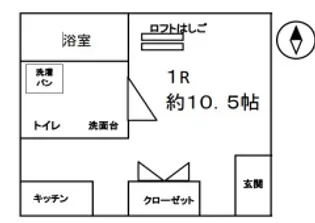 大阪府大阪市此花区梅香3【アパート】の間取り
