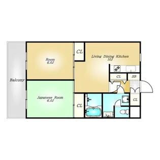 パーシブル目黒【1階】の間取り