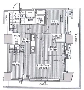 グランリビオ高輪三丁目【4階】の間取り