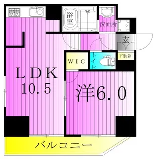 レジディア町屋【2階】の間取り