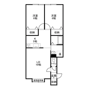 プリムヴェールII【2階】の間取り