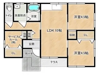 熊本県熊本市東区上南部3【一戸建】の間取り