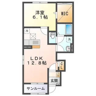 ソレイユ A【1階】の間取り