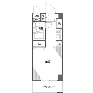第62クリスタルマンション【5階】の間取り