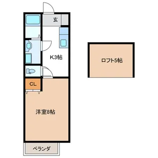 クレバネス町屋【2階】の間取り