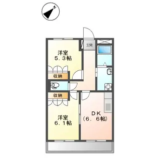 ディアコート・愛【2階】の間取り
