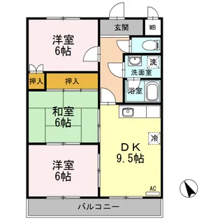 アゼリア祇園【4階】の間取り
