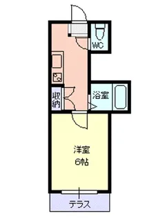 レオパレス あこや【2階】の間取り