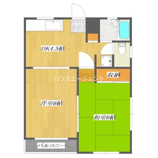 第3丸清ハイツ【2階】の間取り