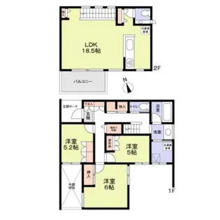 東京都杉並区南荻窪3【一戸建】の間取り