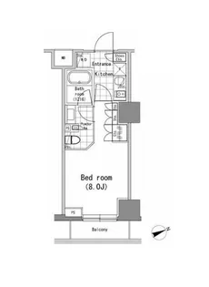 パークハビオ新橋【4階】の間取り