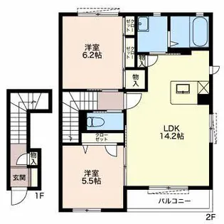 ラ・ルーチェ【2階】の間取り