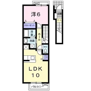 エコルポアイS【2階】の間取り