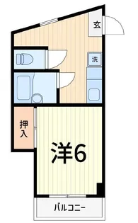 矢付ハイツ【4階】の間取り