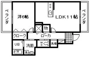 Wisteria A棟【1階】の間取り
