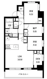アーバンパーク立石【8階】の間取り