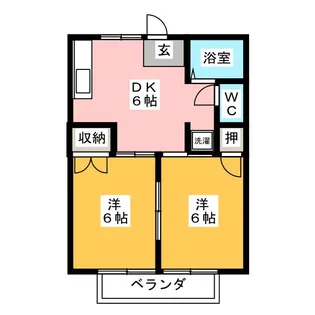 サマックスヴィラA【1階】の間取り