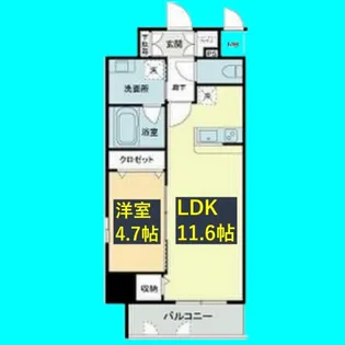プレイス白壁【14階】の間取り