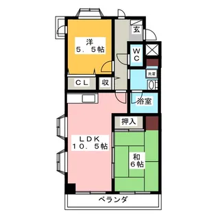 パナール【2階】の間取り