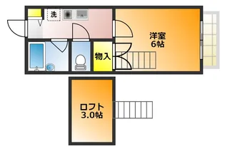マーブルパレス国立2【2階】の間取り