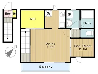 ベルクレスト【2階】の間取り