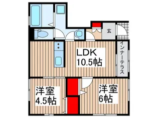 仮)リーブルファイン東武動物公園駅【1階】の間取り