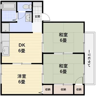 プレジール太陽B【2階】の間取り