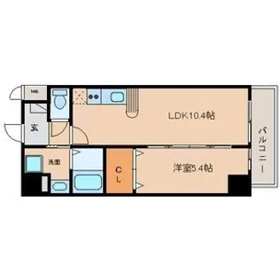 マイアトリア栄【9階】の間取り