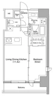 ザ・パークハビオ明大前【3階】の間取り