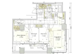 パークコート虎ノ門【14階】の間取り