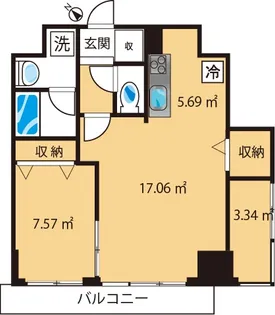 セシーズイシイ3【5階】の間取り