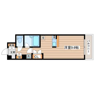 プライムアーバン仙台五橋【3階】の間取り
