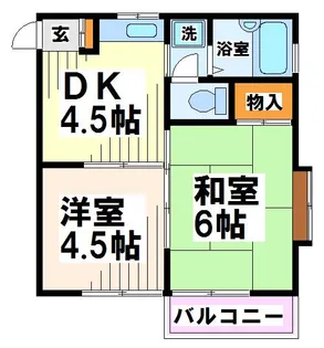 光ハイツ【2階】の間取り