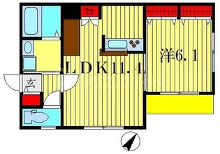 ニューハイツ鎌倉II【1階】の間取り