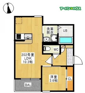 Regalest Falcon Okuda【3階】の間取り