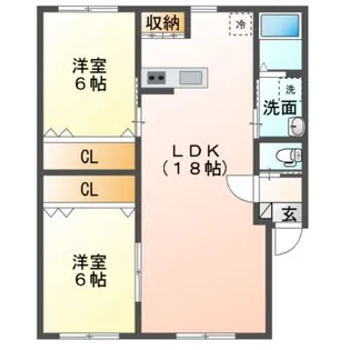 Mハイツ寿8【2階】の間取り