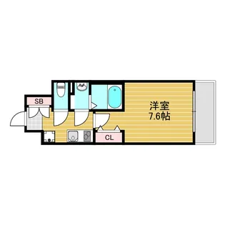 レジュールアッシュ十三【5階】の間取り